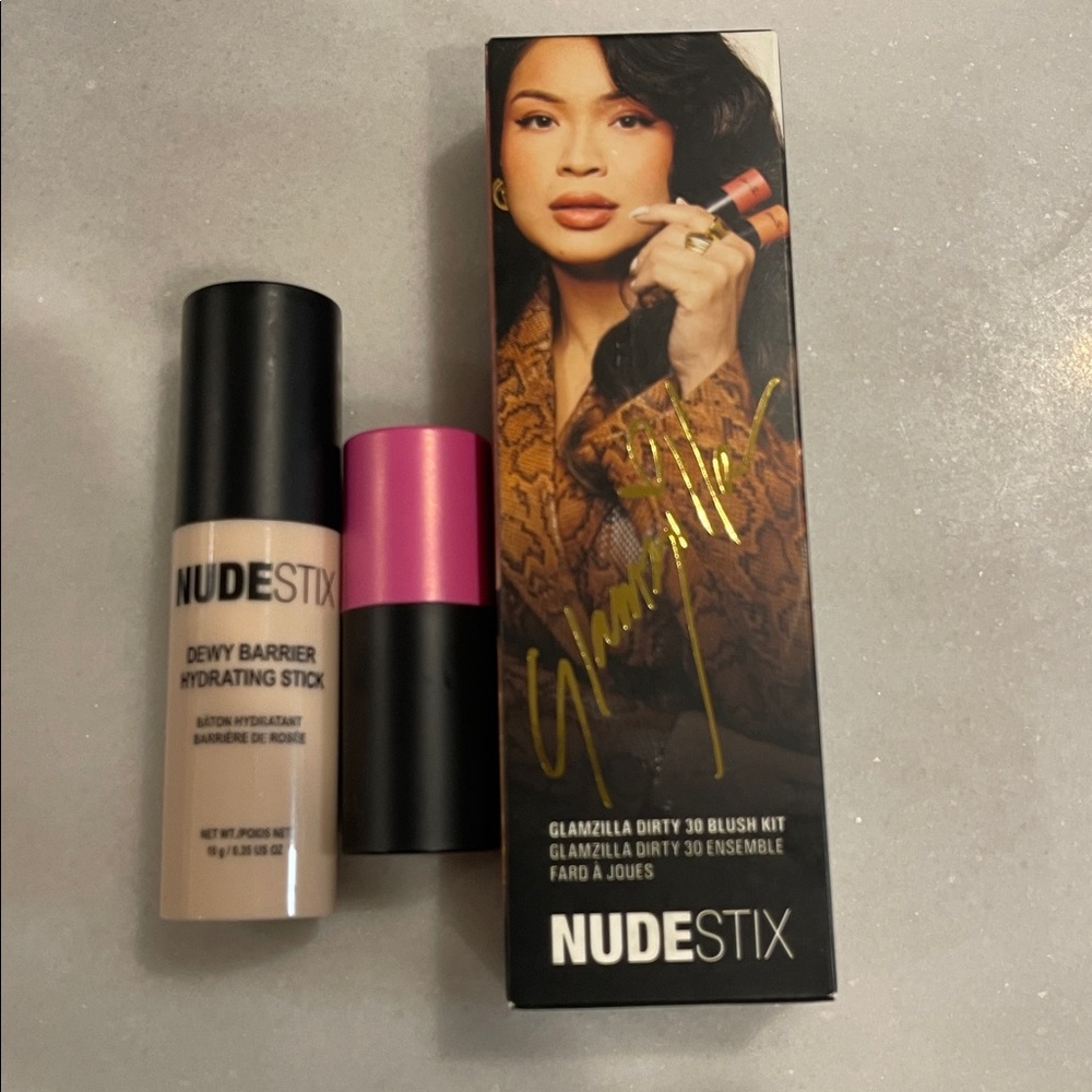 NUDESTIX Glamnzilla Blush Kit + Dewy Barrier (Brand New)